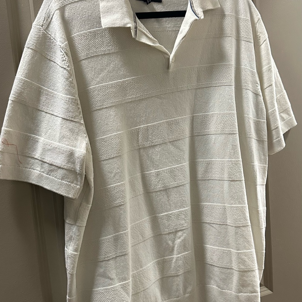 Elegant Cream Polo Shirt for Men